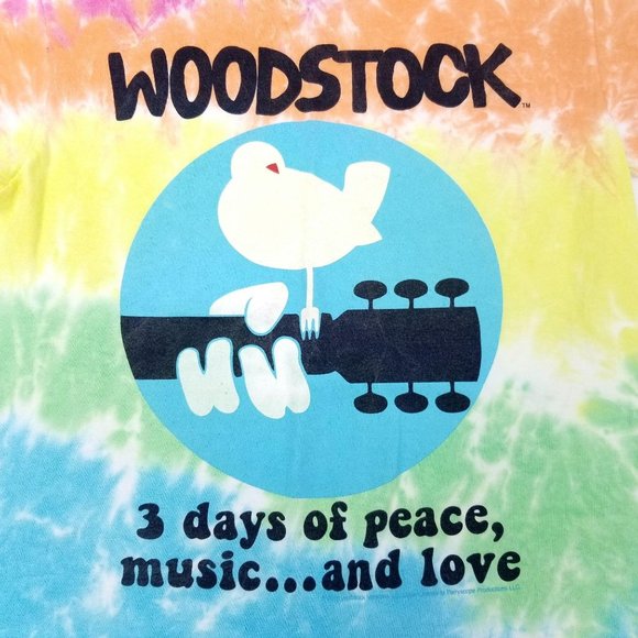 Liquid Blue Woodstock Tie Dye TShirt S 2016 Music - Picture 4 of 6